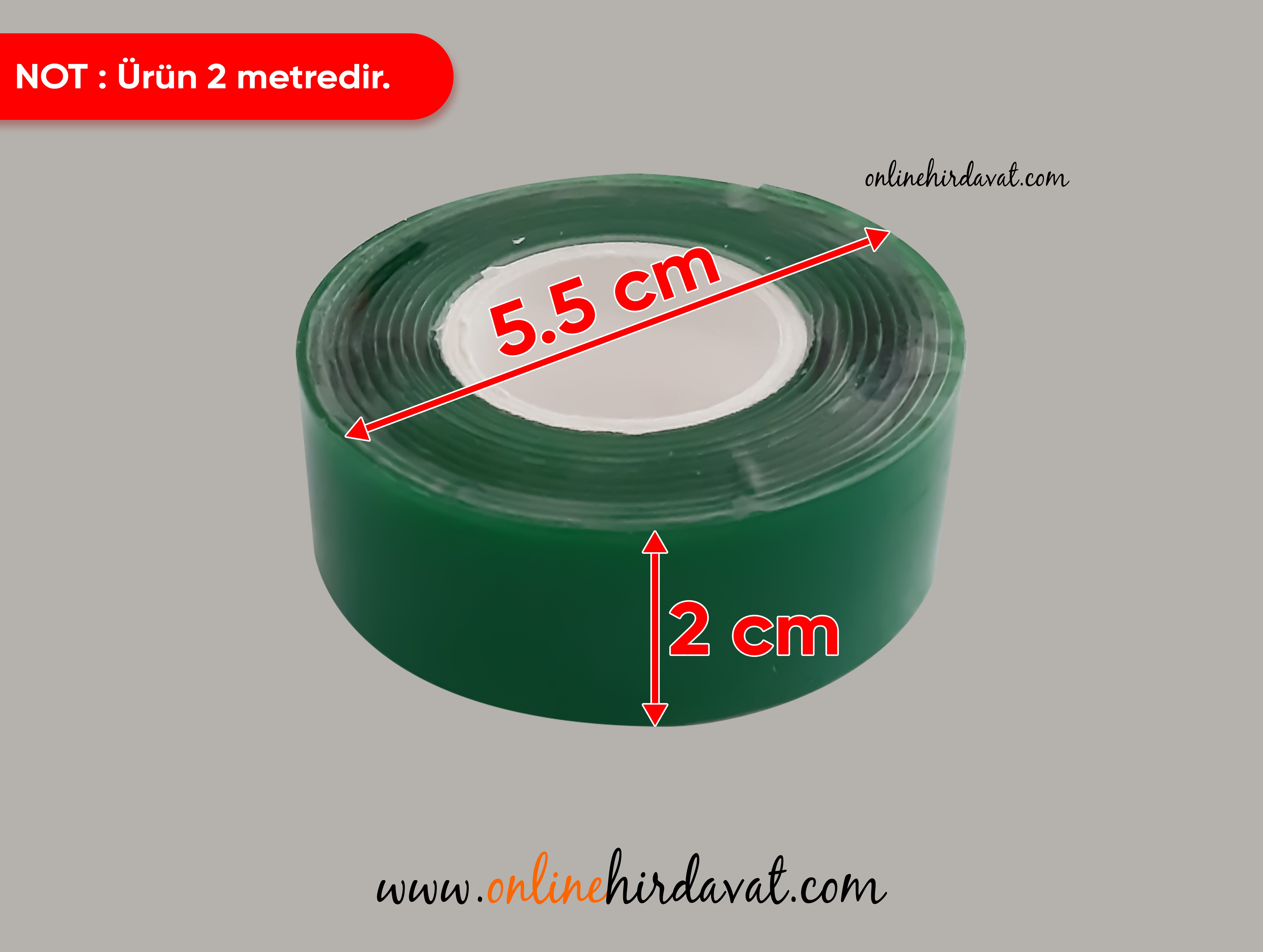 Vodaseal İç Mekan İçin Çift Taraflı Montaj Bandı 20 mm x 1,5 m